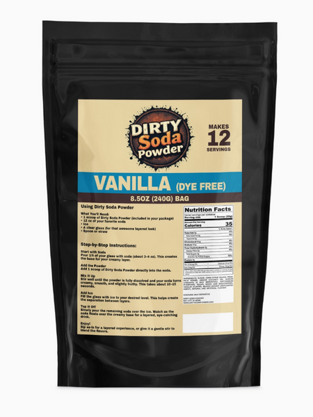 Vanilla (Dye Free)™ Dirty Soda Powder- All in One Soda Mix