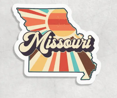 Missouri State Shaped Stickers Asst. Designs