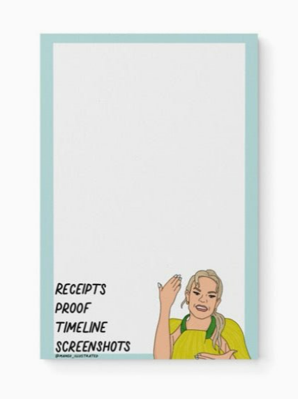 Receipts Proof Timeline Screenshots Notepad
