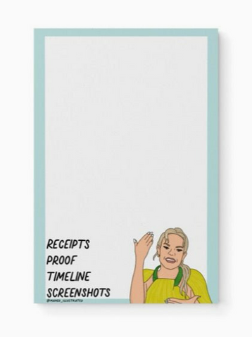 Receipts Proof Timeline Screenshots Notepad