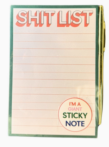 Shit List Sticky Notepad