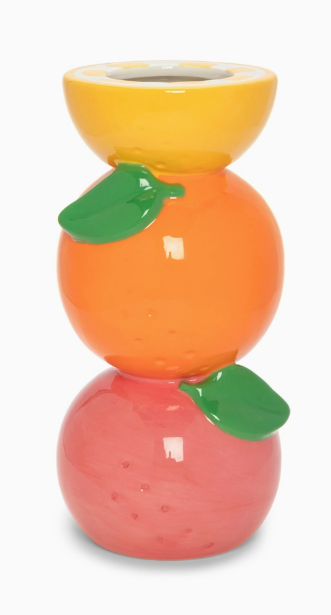 Stacked Citrus Vase