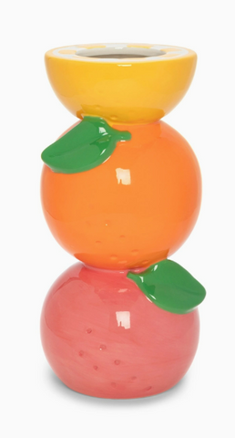 Stacked Citrus Vase