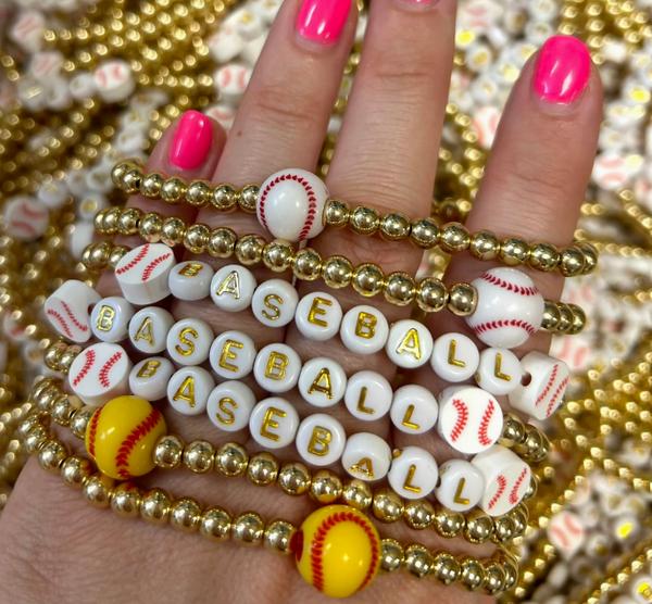 Baseball + Softball Stretchy Bracelets