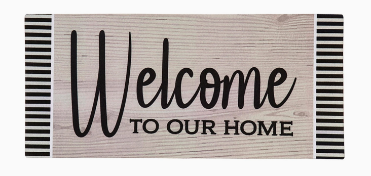 Wood Grain Welcome Sassafras Switch Mat