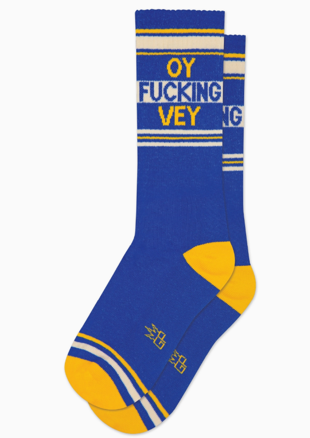 Oy Fucking Vey Gym Crew Socks