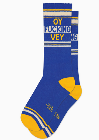 Oy Fucking Vey Gym Crew Socks