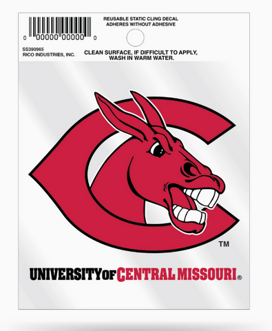 NCAA Central Missouri Alt. Logo Small Static Cling