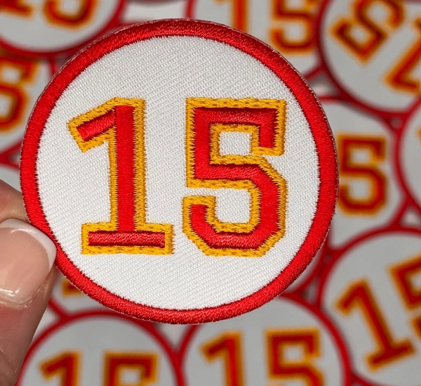 KS Chiefs Number Hat Patches