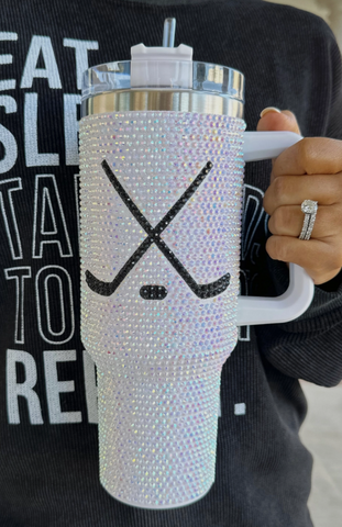 Hockey 40 oz. Crystal Tumbler