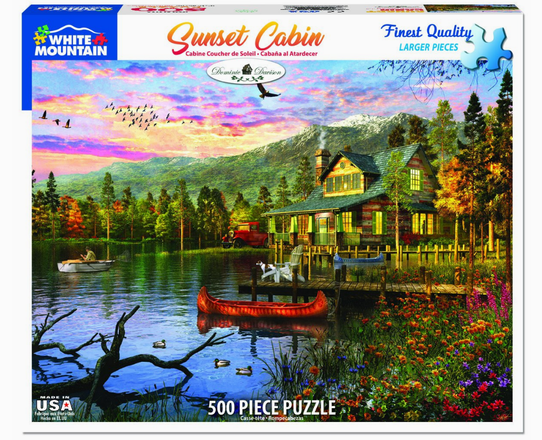 Sunset Cabin - 500 Piece Jigsaw Puzzle