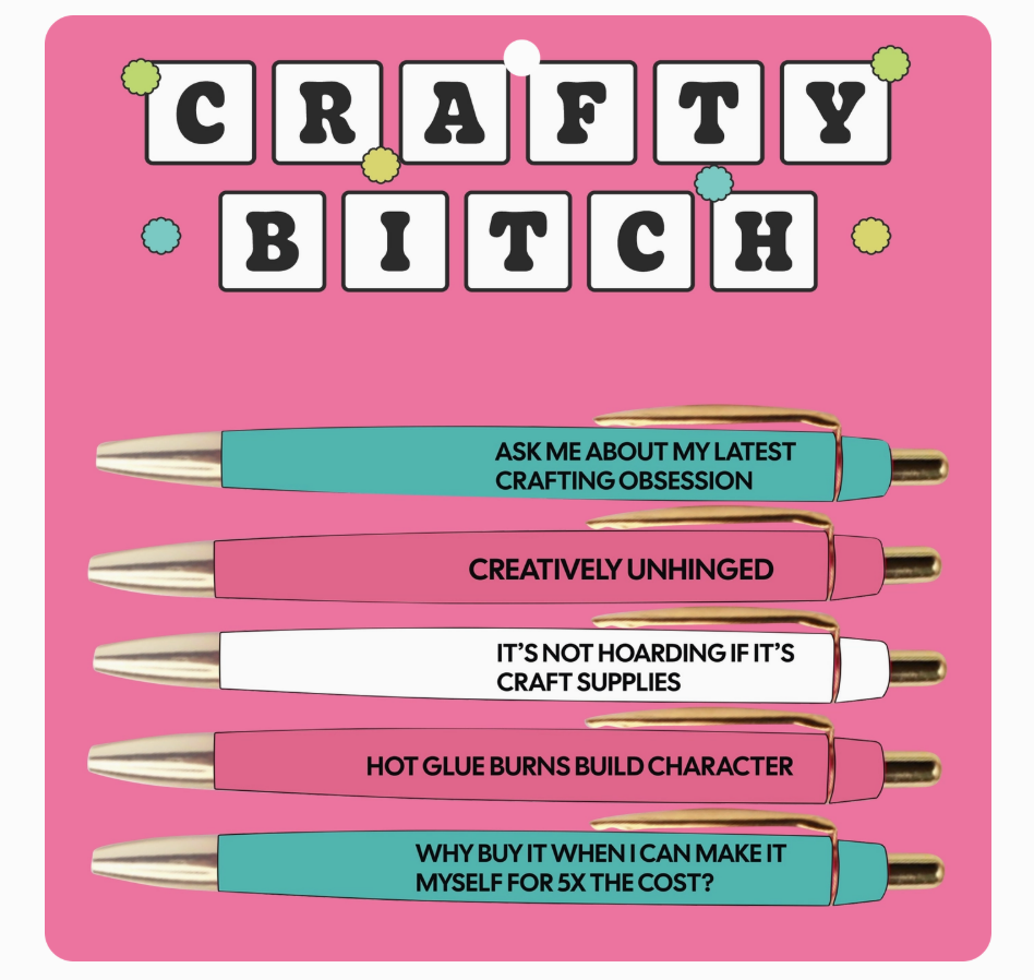 Crafty Bitch Pen Set