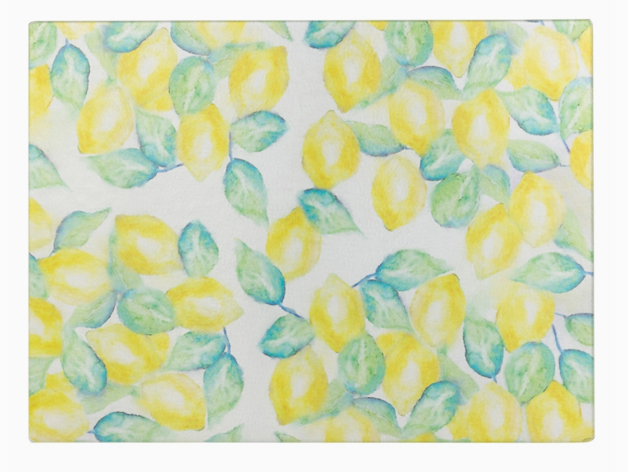 Lemon Verbena Tempered Glass Charcuterie Board