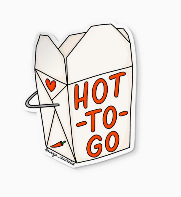Hot to Go Sticker