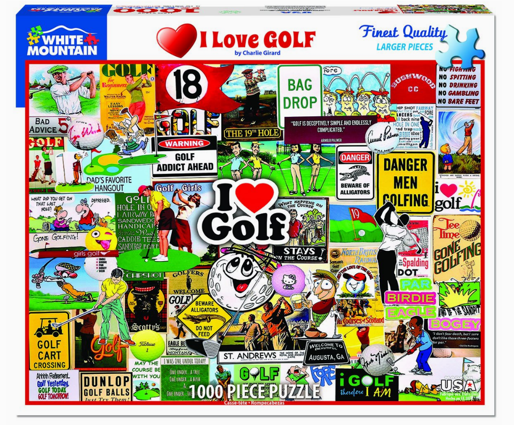 I Love Golf - 1000 Piece Jigsaw Puzzle