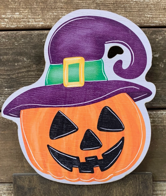 Jack-o-Lantern Witch Topper