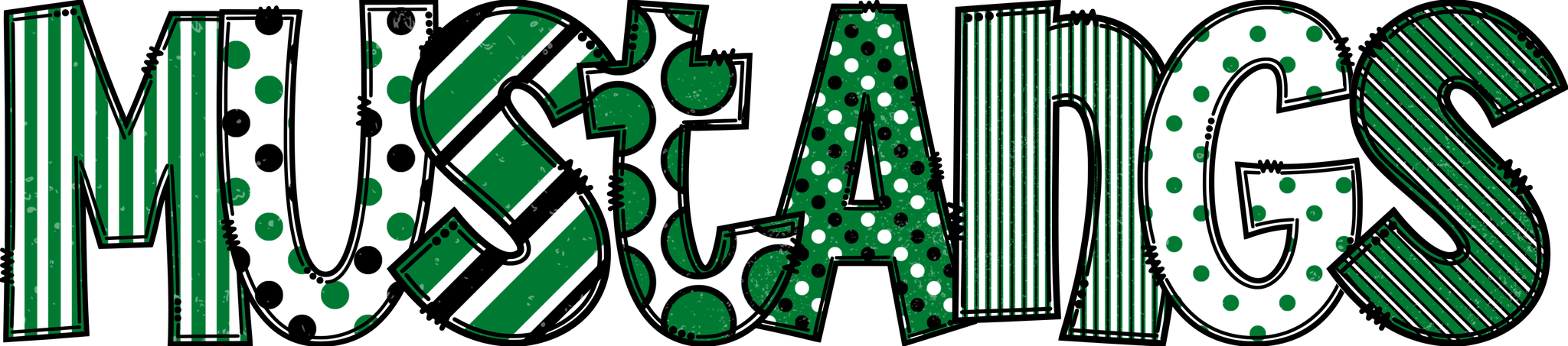 Mustangs Mixed Letters