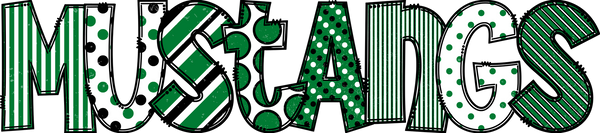 Mustangs Mixed Letters