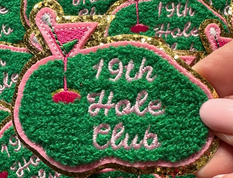 19th Hole Club Golf Hat Patch