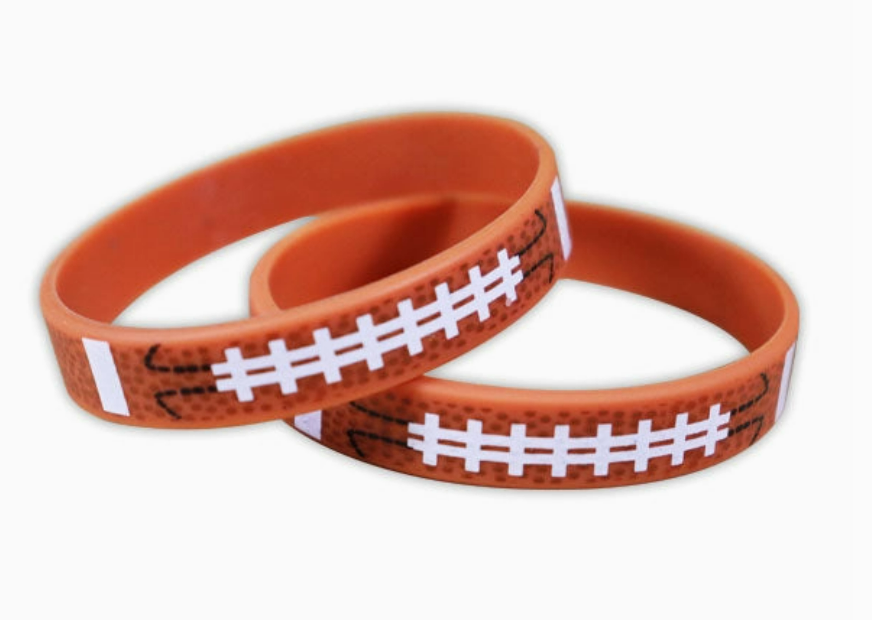 Football Silicone Wristband