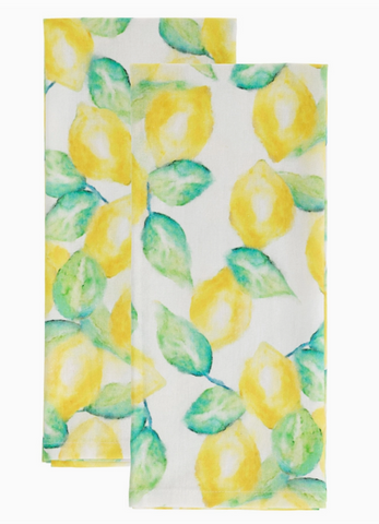 Lemon Tea Towels Set of 2