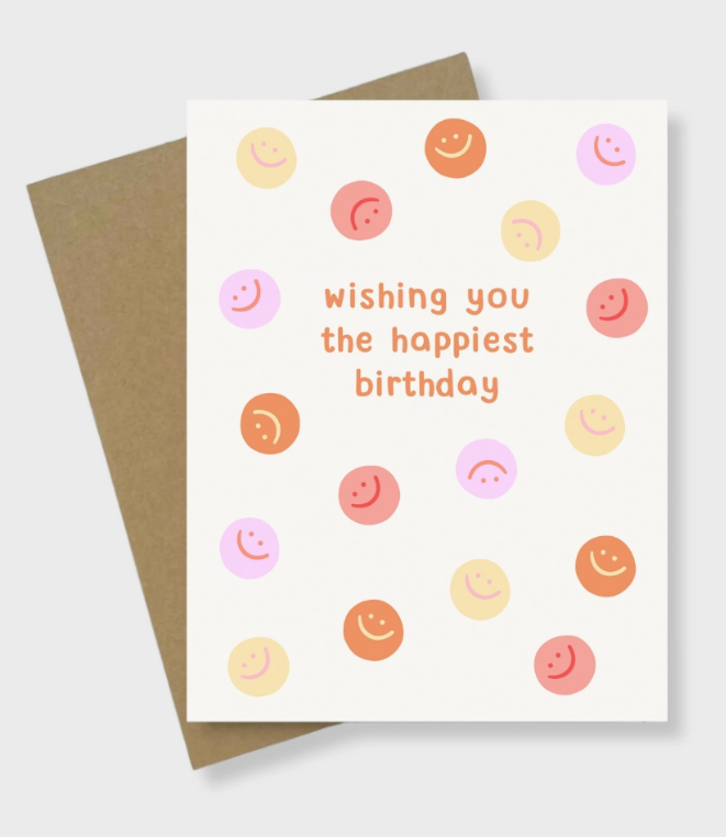 Smiley Birthday Greeting Card