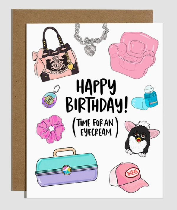 90s Girl Birthday Card