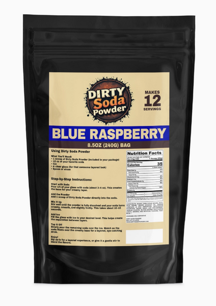 Blue Raspberry™ Dirty Soda Powder- All in One Soda Mix