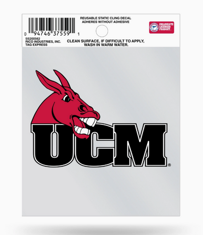 NCAA Central Missouri Small Static Cling