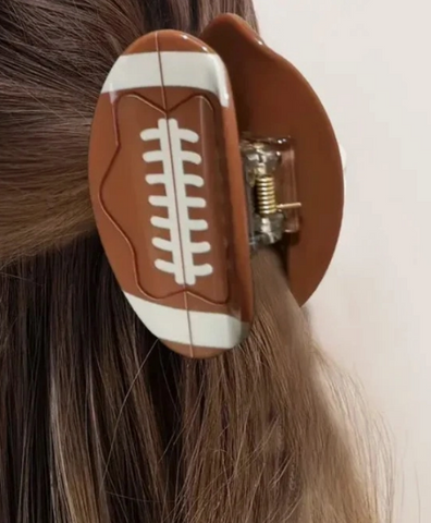 Football Hair Clips