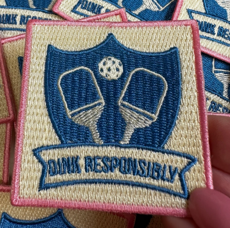 Pickleball "Dink Responsibly" Hat Patch