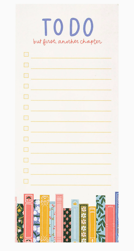 But First Another Chapter Books To-Do Notepad