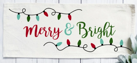 Merry & Bright Christmas Panel