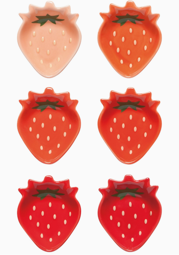 Berry Sweet Shaped Pinch Bowls Set of 6