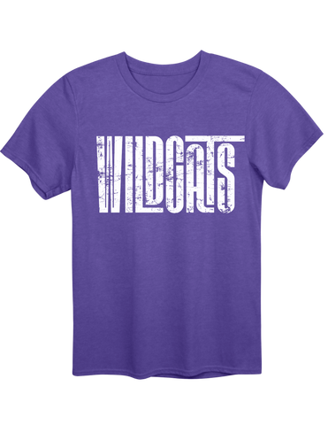 Distressed Wildcats Comfort Colors Short Sleeve