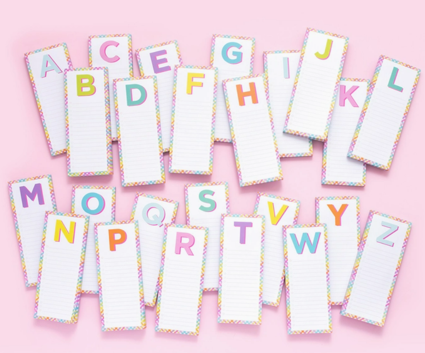 Initial List Pad w/ Magnet