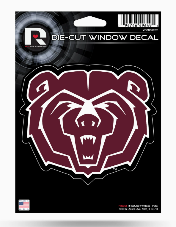 NCAA Missouri State Die Cut Vinyl Decal