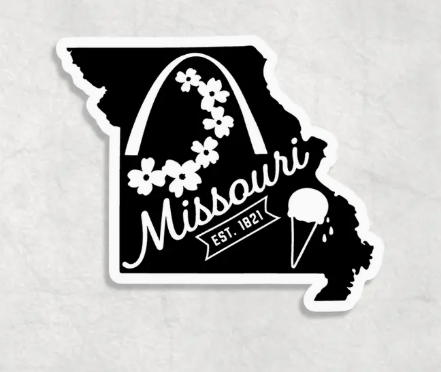 Missouri State Shaped Stickers Asst. Designs