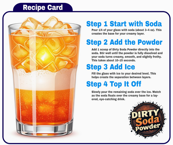 Vanilla (Dye Free)™ Dirty Soda Powder- All in One Soda Mix