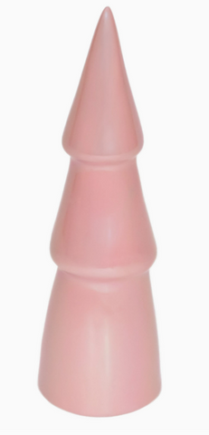 8" Pink holiday tree decor