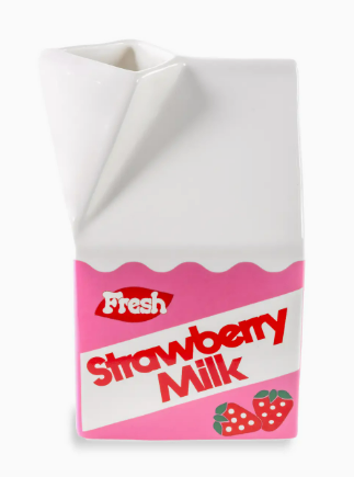Strawberry Milk Vase