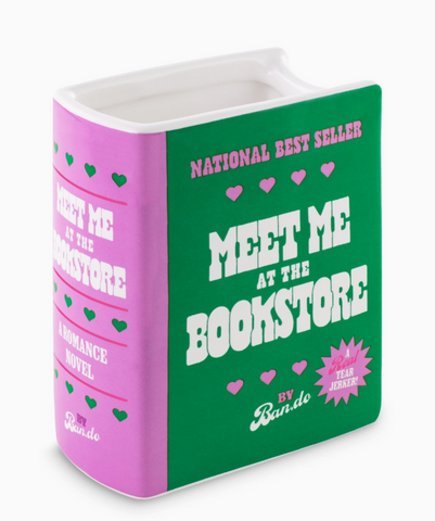 Meet Me at the Bookstore Book Vase