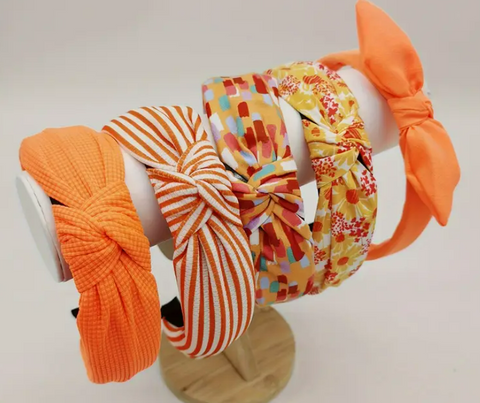 Orange Sunshine Knotted Headband