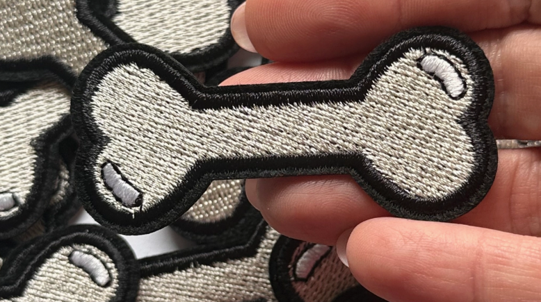 Dog Bone Patch, Dog Lover Hat Patch