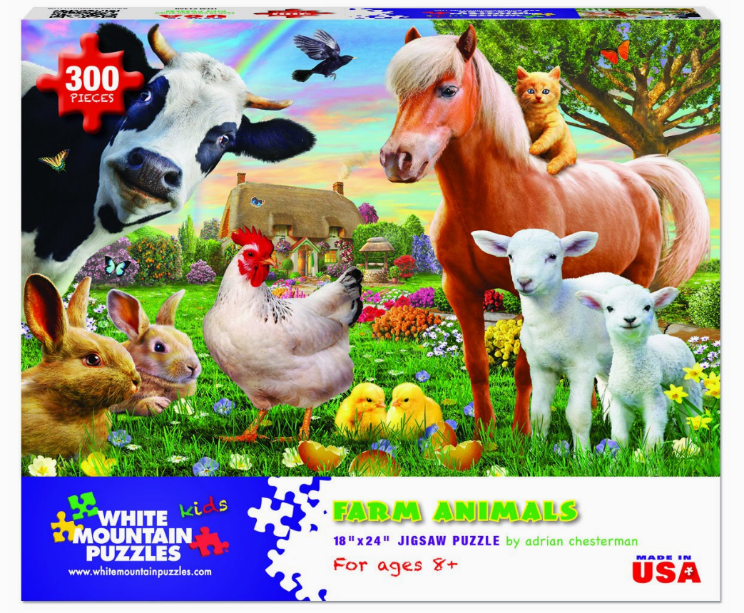 Farm Animals - 300 Piece Jigsaw Puzzle