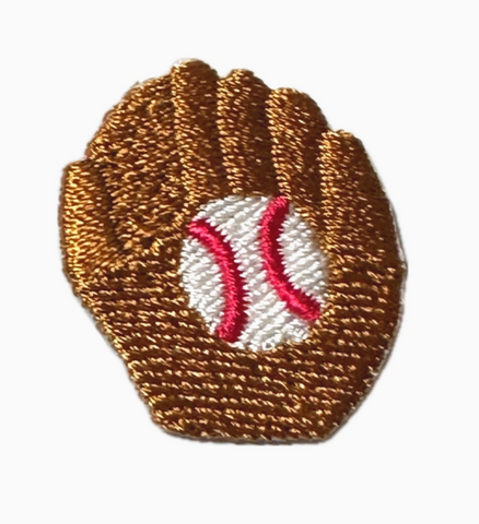 Baseball Mitt and Ball Embroidered Patch