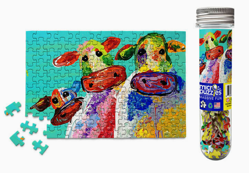 Cows Micropuzzle Jigsaw for Country Lovers 150 pieces
