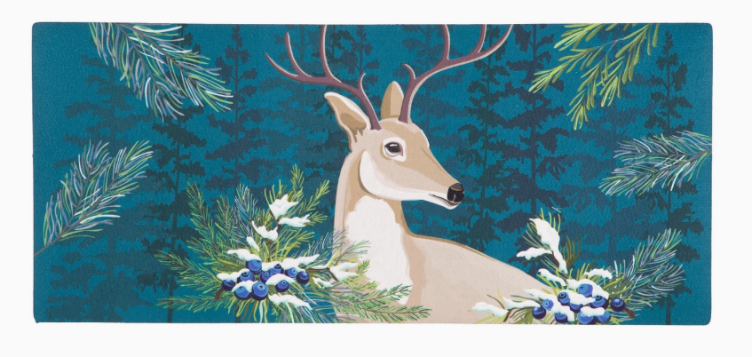 Woodland Deer Welcome Sassafras Switch Mat