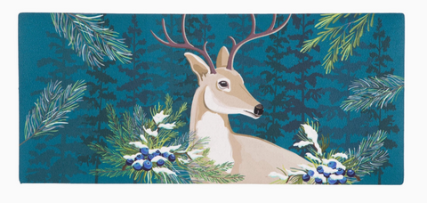 Woodland Deer Welcome Sassafras Switch Mat