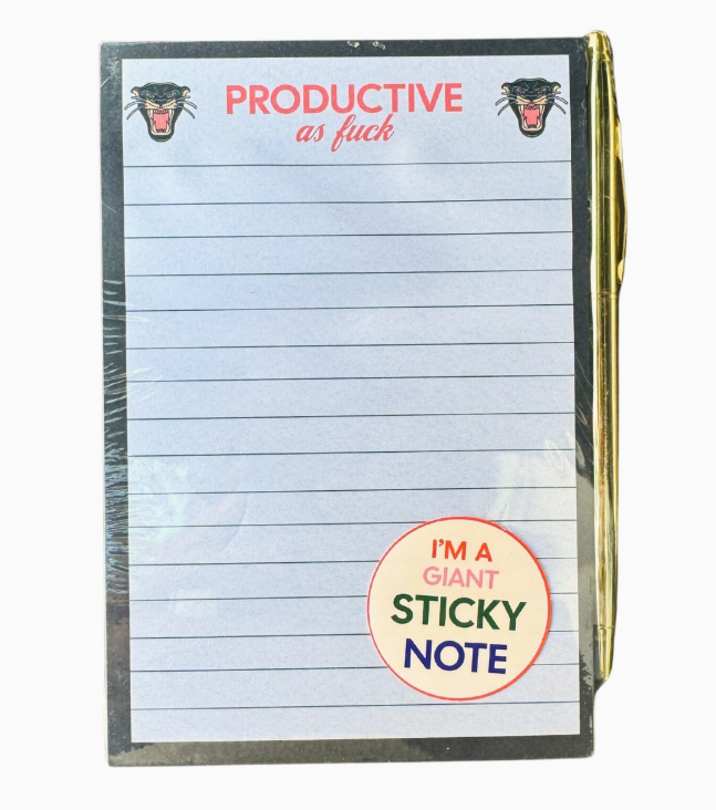 Productive As Fuck Sticky Notepad